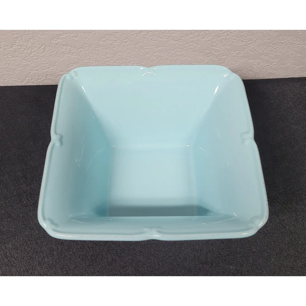 Taste Of Home Entertaining Square Ceramic Baking Dish 7 Inches Teal